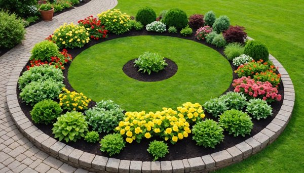 Transform your space with a round garden bed design
